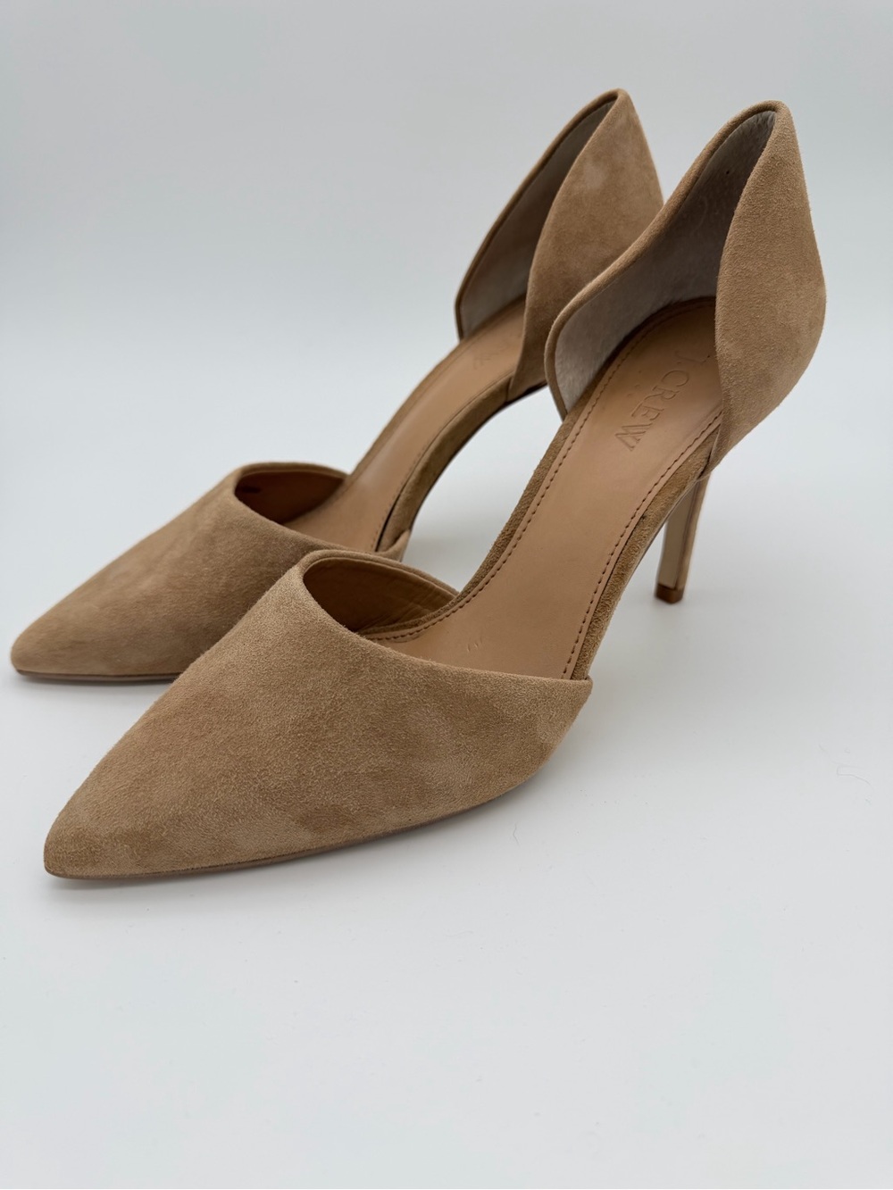 J.Crew Lana Suede d’Orsay Pumps – Saddle Tan – Size 7.5 - Picture 2 of 9